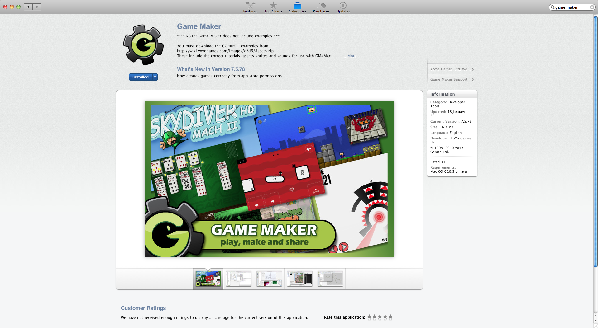 Game maker for mac os x